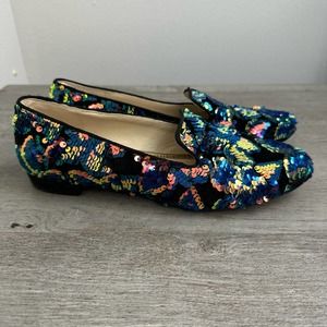 Sam Edelman Jordy Sequin Loafers 7.5